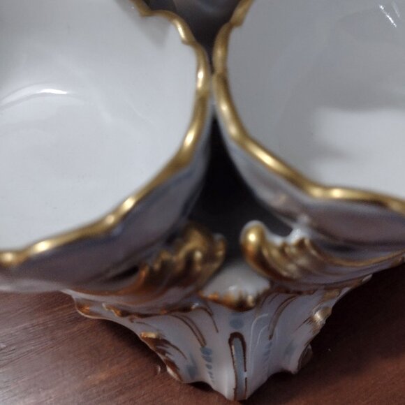 KPM Berlin Cherub mounted double salt cellar/saliere - Picture 3 of 7
